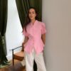 Roosa pintsak-pluus "Mod 049"