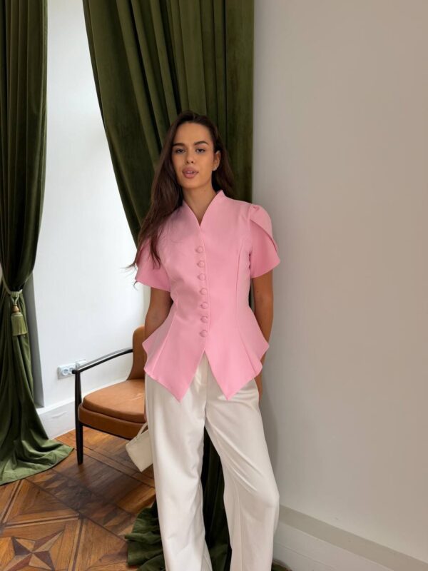 Roosa pintsak-pluus "Mod 049"