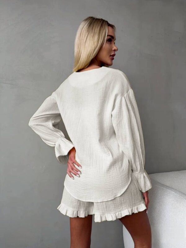 Mod 128-3 Valge suvine musliinkomplekt "Mod 128"
