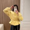 Kollane seemisnahast jakk "Mod 1309"