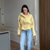 Kollane seemisnahast jakk "Mod 1309"