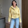 Kollane seemisnahast jakk "Mod 1309"