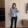 Mod 1309-16 Helesinine seemisnahast jakk "Mod 1309"