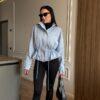 Mod 1309-18 Helesinine seemisnahast jakk "Mod 1309"