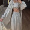 Mod 1339-1 Beež kolmeosaline tencel komplekt "Mod 1339"