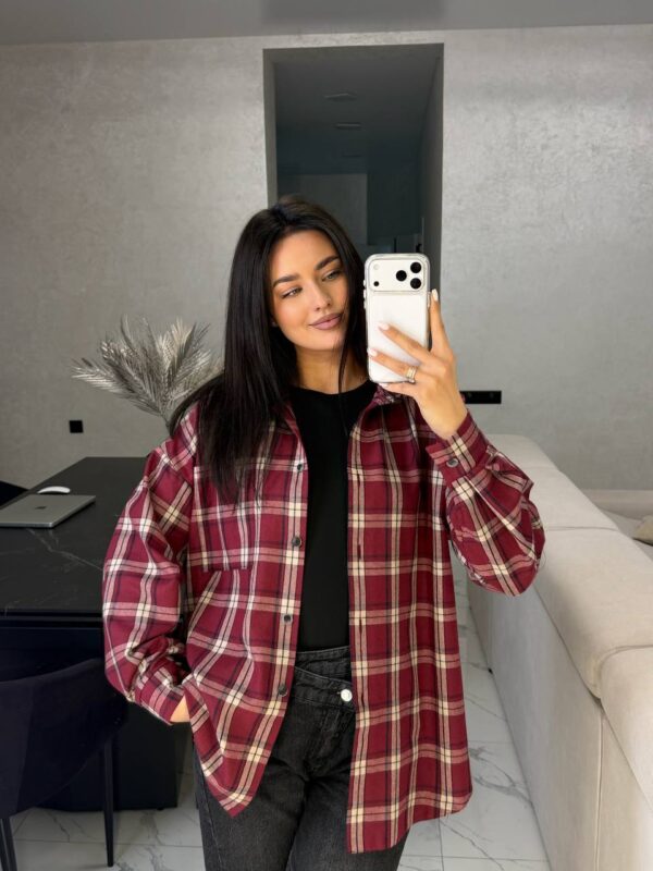Punane flanellsärk "Model 022"