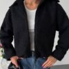 Must villasest bukleest karvane TEDDY bomberjakk "Art 1755"
