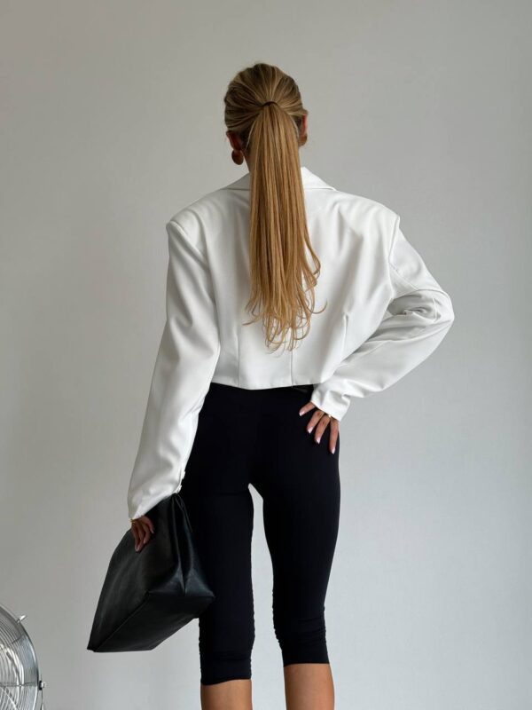 Valge crop pintsak "Mod 108"