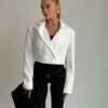 Valge crop pintsak "Mod 108"