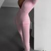 Mod 8043-10 Roosa figuuri rõhutav jumpsuit "Mod 8043"
