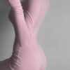 Mod 8043-11 Roosa figuuri rõhutav jumpsuit "Mod 8043"