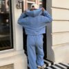 Helesinine fliisist dressikomplekt "Model 562"