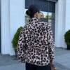 Leopardimustriline fliisjakk "N 2234"