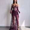 Ploomililla maxi kleit "LACE MUSE"