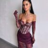 Ploomililla maxi kleit "LACE MUSE"