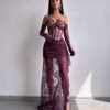 Ploomililla maxi kleit "LACE MUSE"
