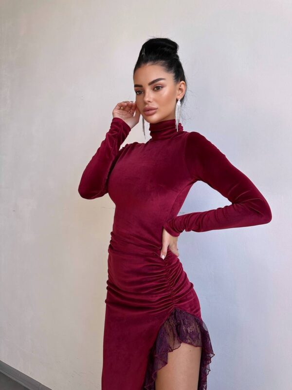 Bordoo midi kleit "VELVET NOIR"