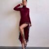 Bordoo midi kleit "VELVET NOIR"