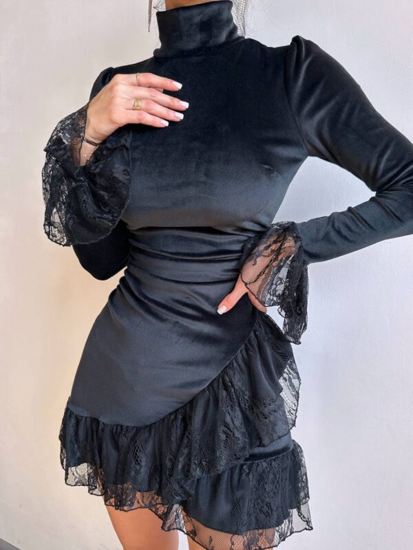 Must mini kleit " VELVET ROMANCE"