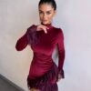 Bordoo mini kleit " VELVET ROMANCE"